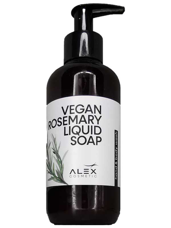 Натуральное мыло  Vegan Rosemary Liquid Soap 200 мл